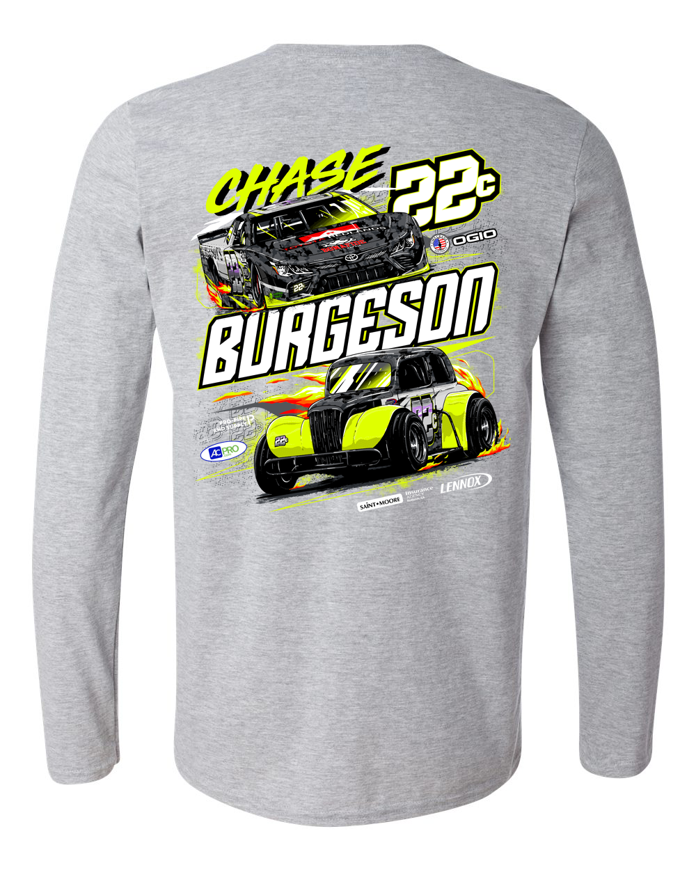 Chase Burgeson Long Sleeve T-Shirt Hoodie, Sweatshirt | CoreVibeTees.com (Image 3)
