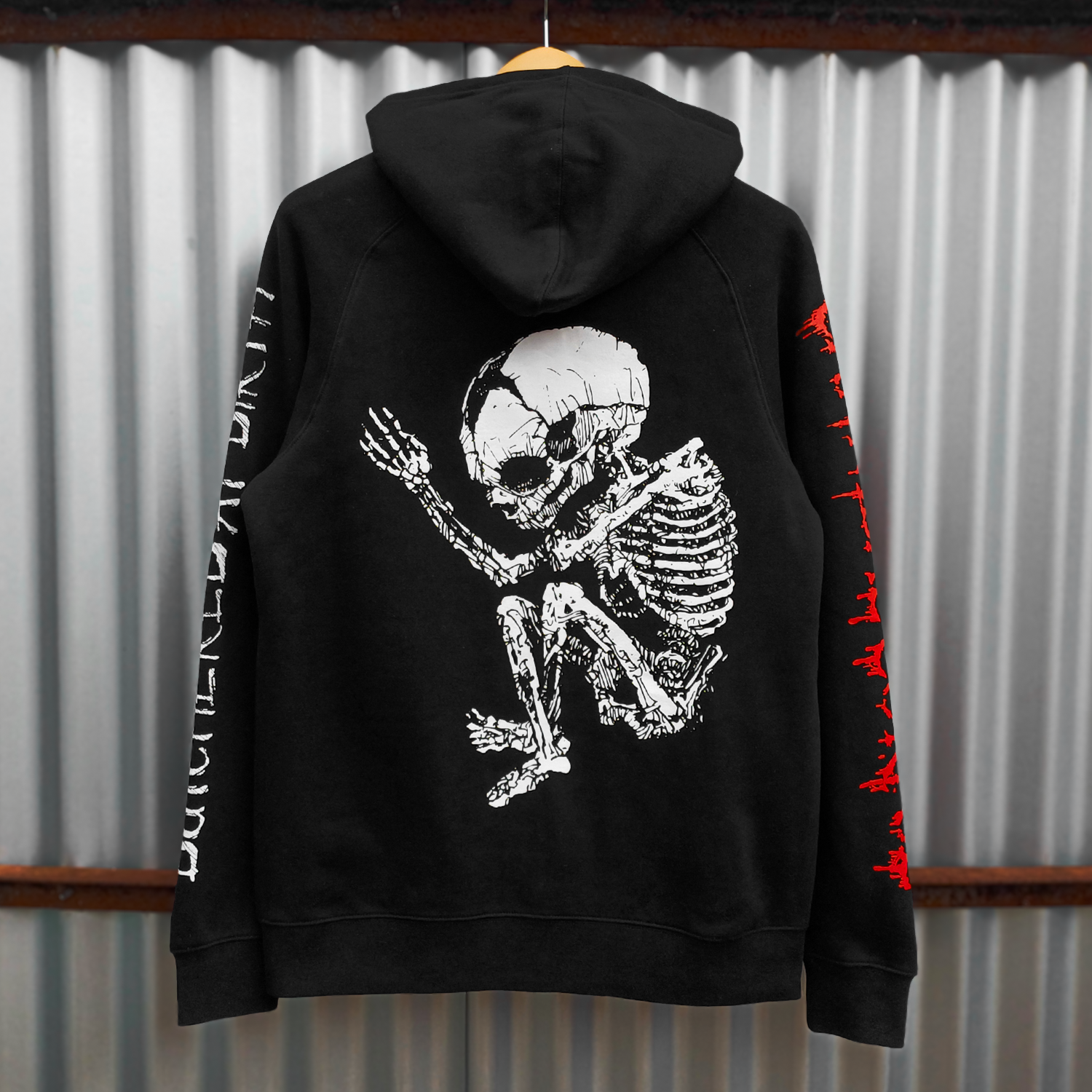 Butchered At Birth Fetus Zip Up Hoodie (Black) T-Shirts, Sweatshirt | CoreVibeTees.com (Image 3)