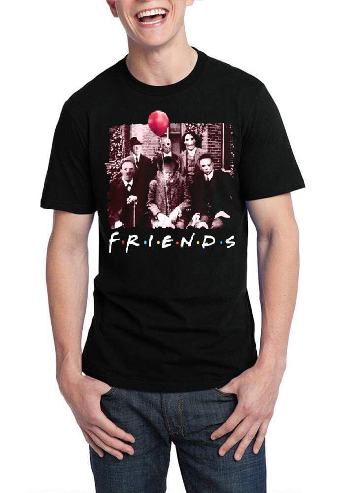 Horror Friends Black T-Shirt Hoodie, Sweatshirt | CoreVibeTees.com