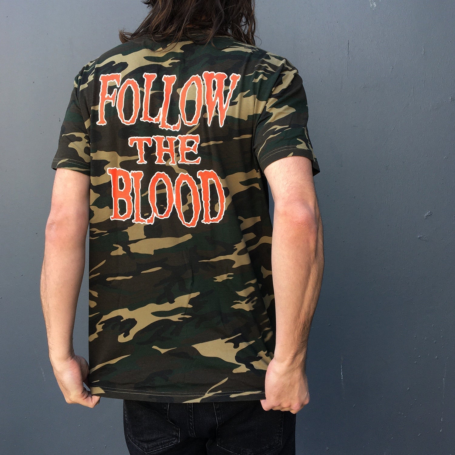 Follow The Blood T-Shirt (Camo) Hoodie, Sweatshirt | CoreVibeTees.com (Image 3)
