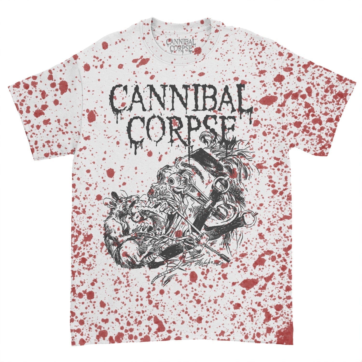 Overtorture T-Shirt (Blood Spray Dye) Hoodie, Sweatshirt | CoreVibeTees.com