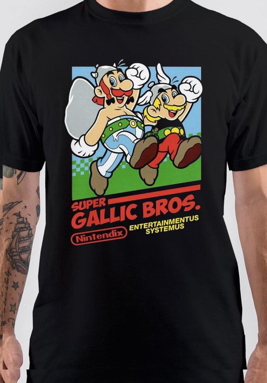 Asterix Black T-Shirt Hoodie, Sweatshirt | CoreVibeTees.com
