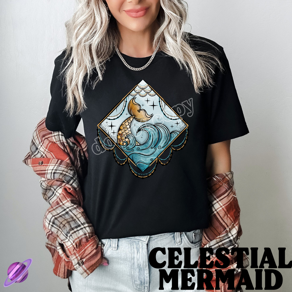 CELESTIAL MERMAID - CELESTIAL RUN -UNISEX TEE ADULTS/KIDS Hoodie, Sweatshirt | CoreVibeTees.com (Image 1)
