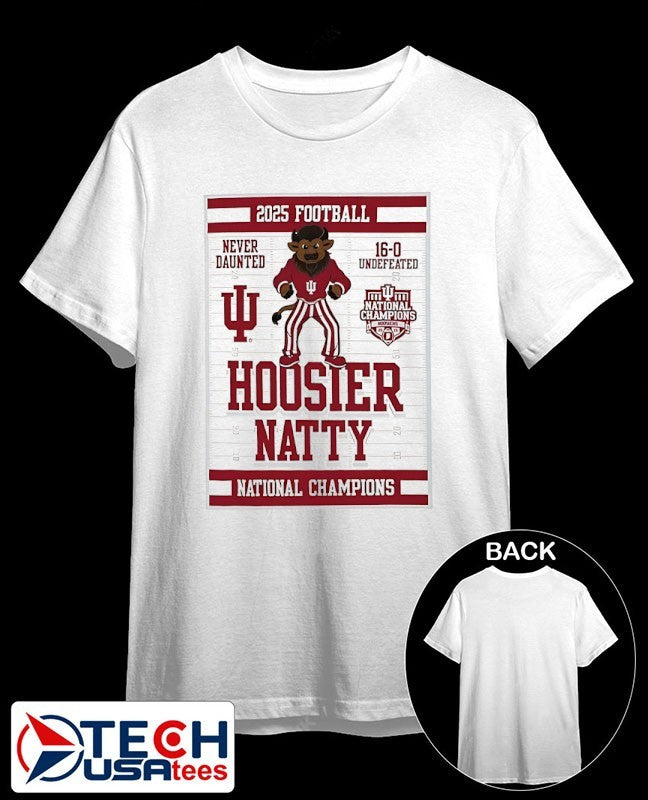 CFP 2026 Indiana National Champions Hoosier Natty mascot shirt