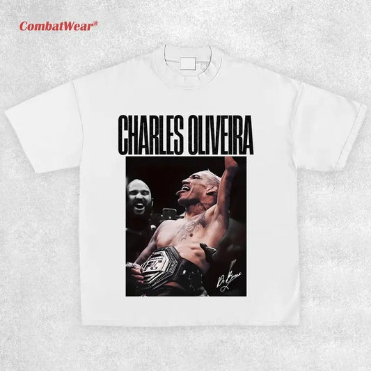 CHARLES OLIVEIRA V3 TEE, 2025 Boxing T-shirt, Fighter Tee, Sports Shirt, Vintage Boxing Tee, Graphic Boxing Champ T-Shirt, Boxing Fan Gift