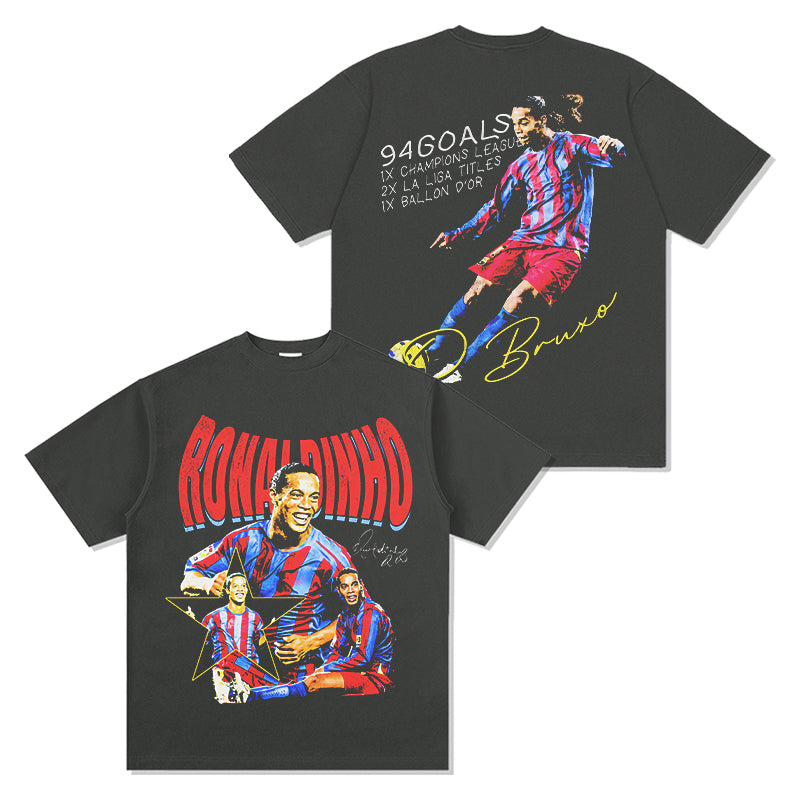 Ronaldinho "Signature" Tee Hoodie, Sweatshirt | CoreVibeTees.com (Image 2)