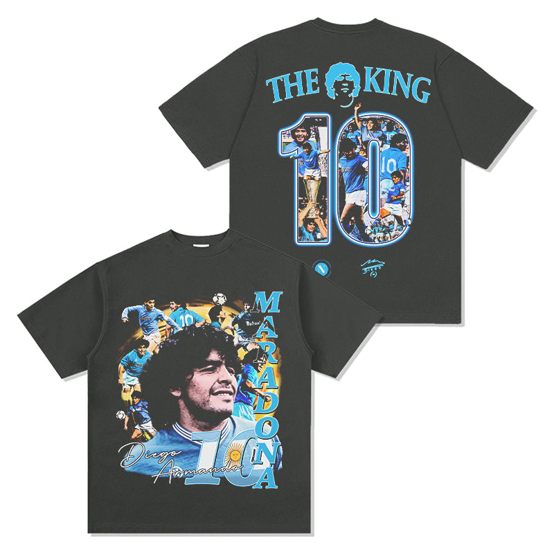 Diego Maradona The King Tee Hoodie, Sweatshirt | CoreVibeTees.com (Image 2)