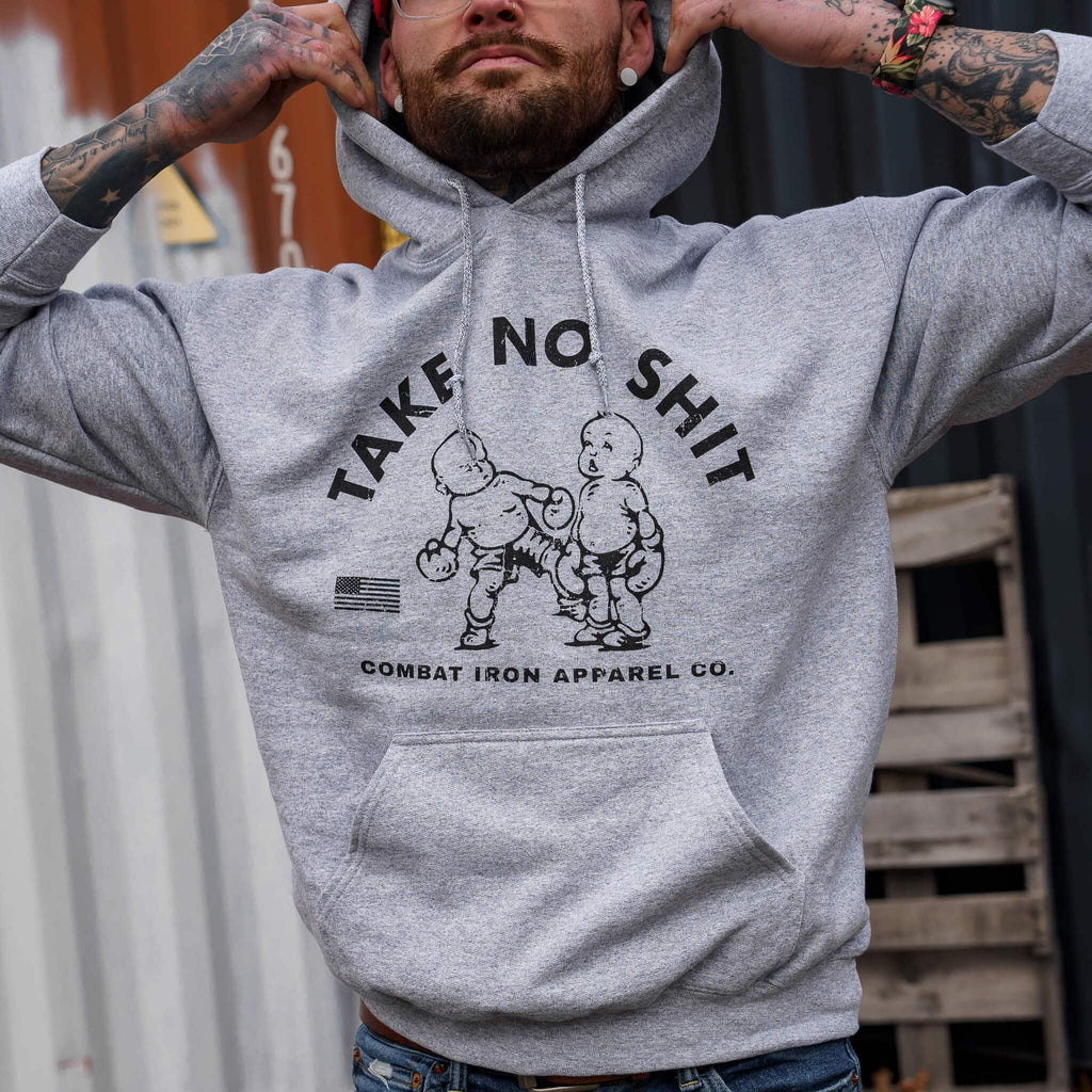 Take No Shit Men's Fleece Lined Hoodie T-Shirts, Sweatshirt | CoreVibeTees.com (Image 2)