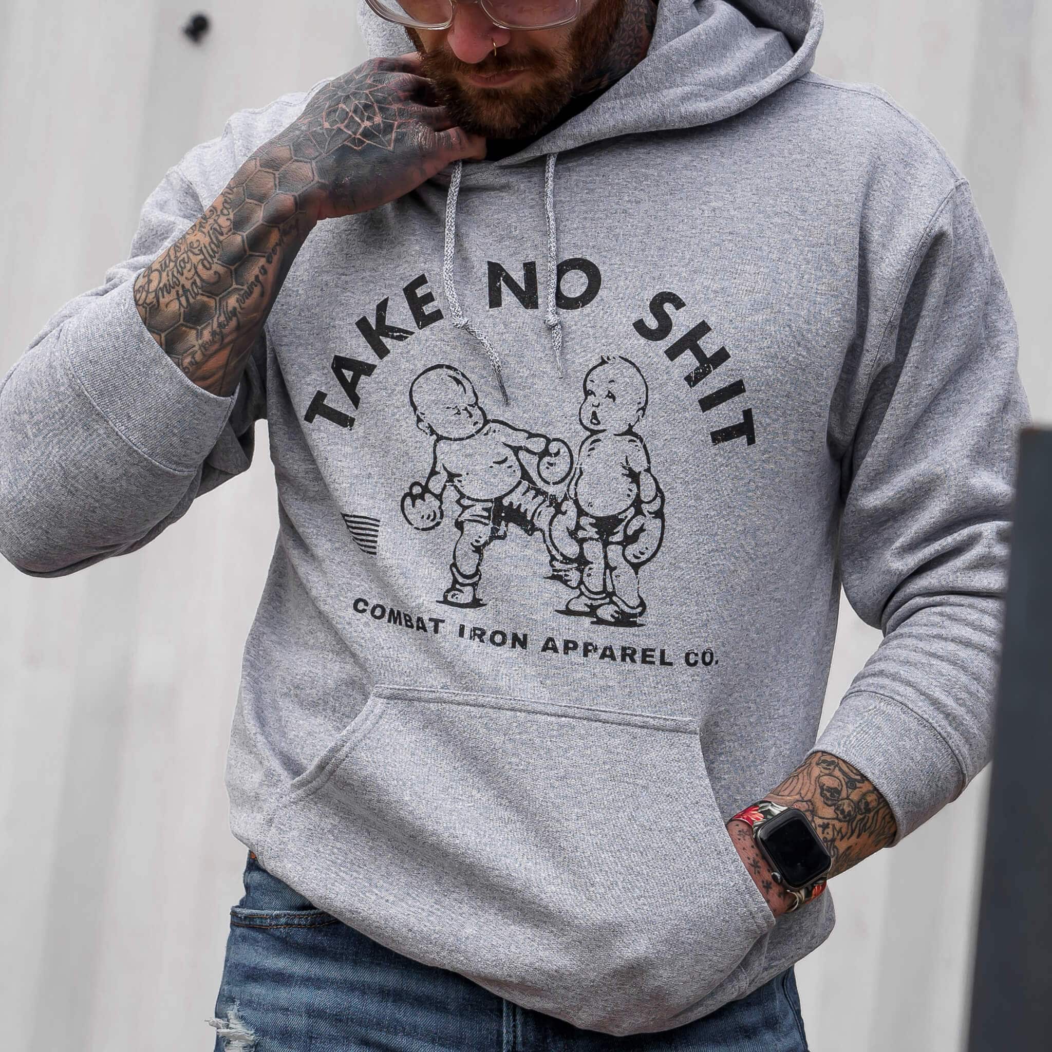 Take No Shit Men's Fleece Lined Hoodie T-Shirts, Sweatshirt | CoreVibeTees.com (Image 3)