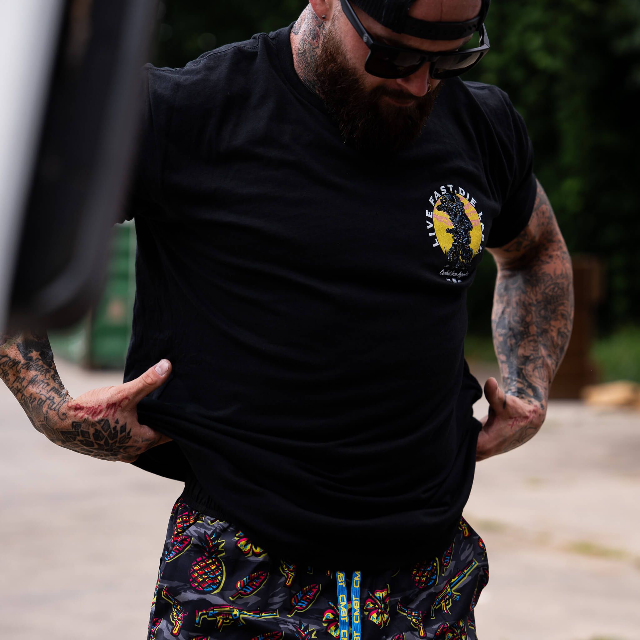 Live Fast. Die Last. Men's T-Shirt Hoodie, Sweatshirt | CoreVibeTees.com (Image 4)