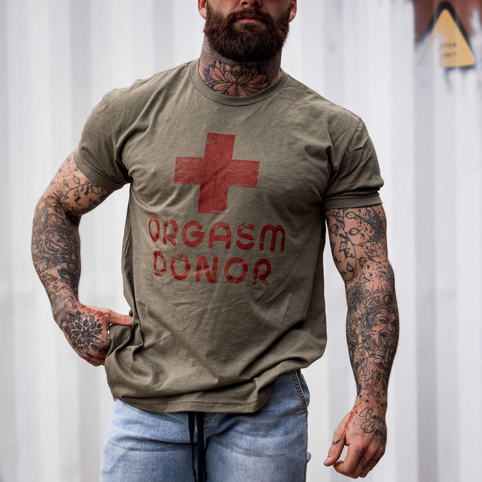 Orgasm Donor Men's T-Shirt Hoodie, Sweatshirt | CoreVibeTees.com (Image 2)