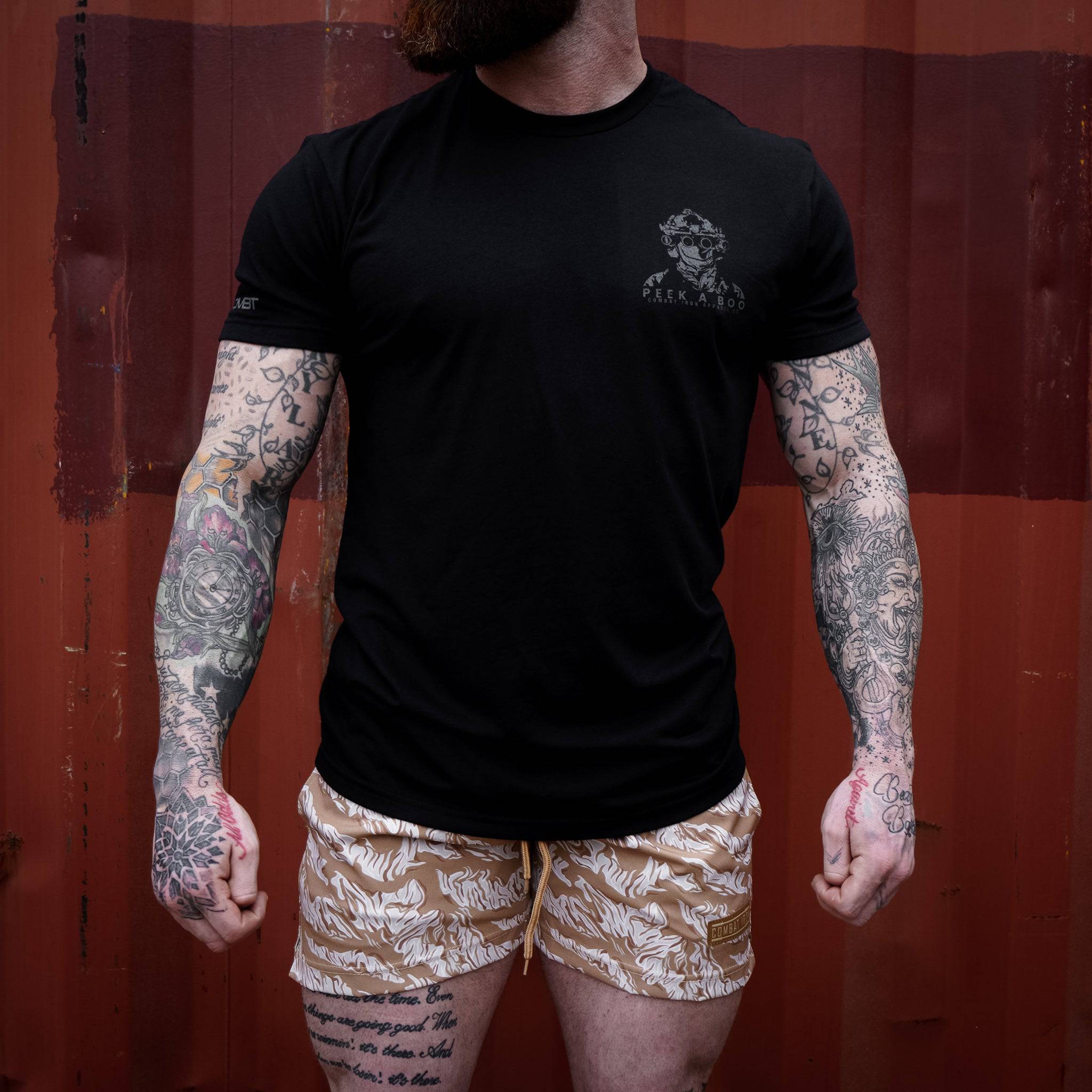 PEEK A BOO OPERATOR SKULL Men's T-Shirt Hoodie, Sweatshirt | CoreVibeTees.com (Image 4)