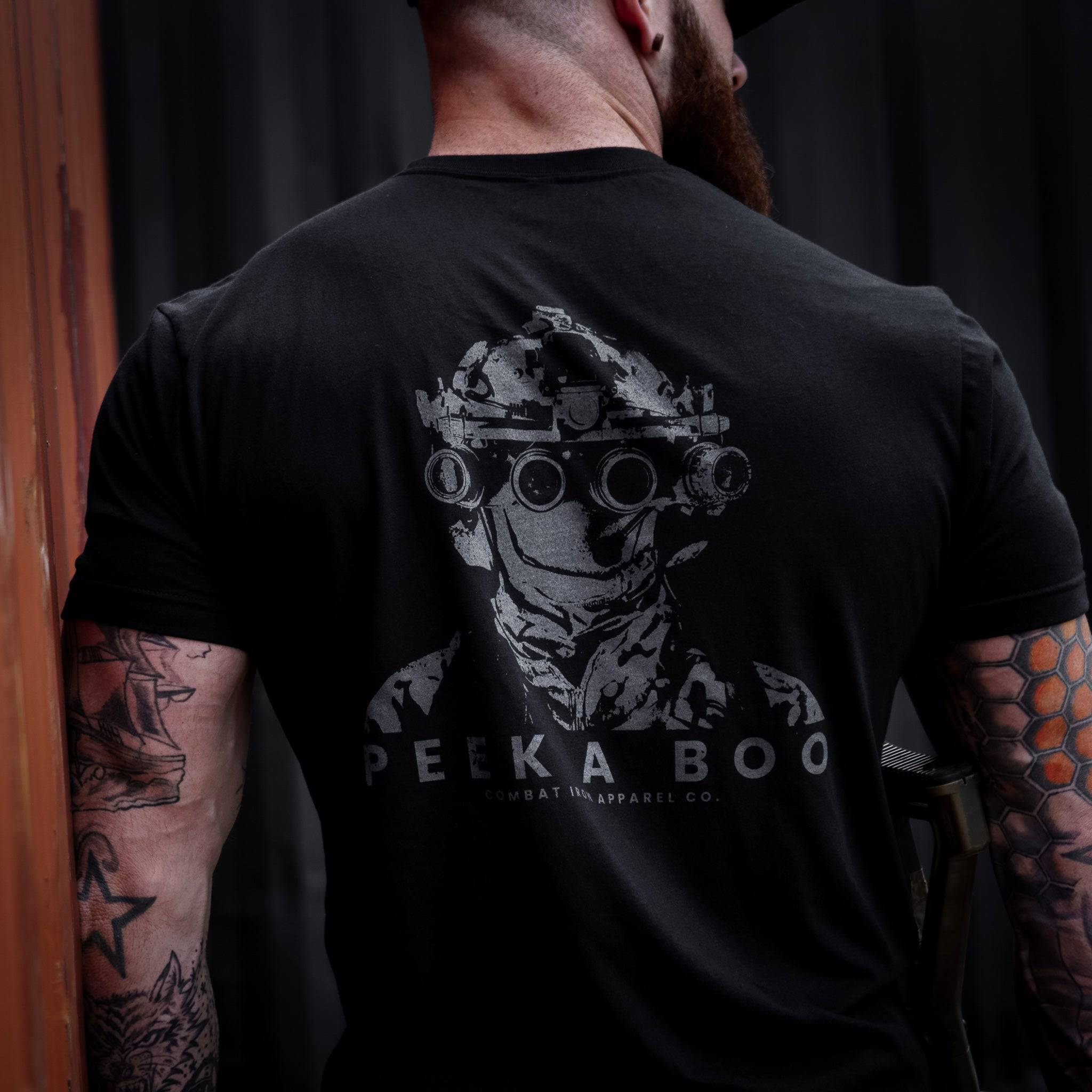 PEEK A BOO OPERATOR SKULL Men's T-Shirt Hoodie, Sweatshirt | CoreVibeTees.com (Image 3)