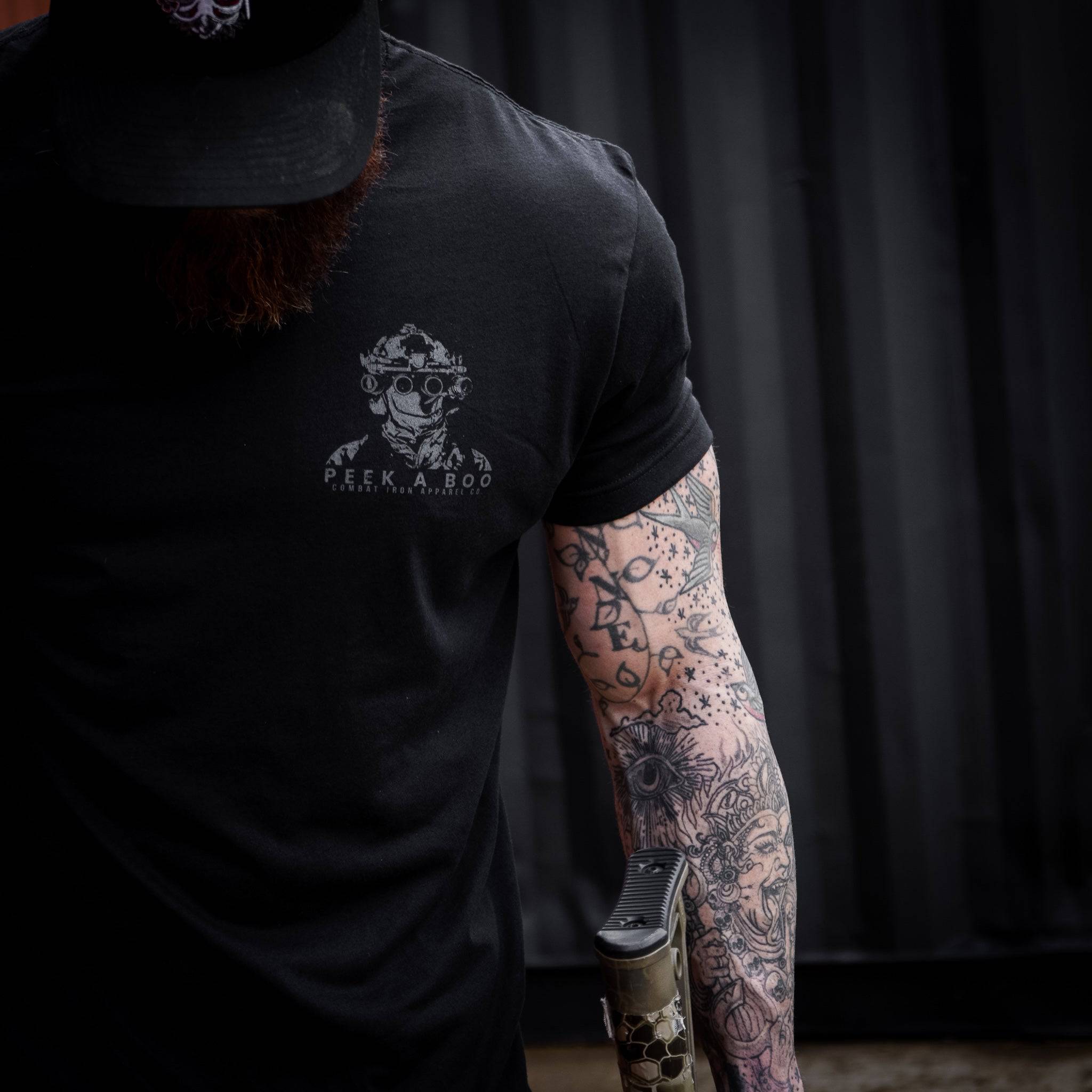 PEEK A BOO OPERATOR SKULL Men's T-Shirt Hoodie, Sweatshirt | CoreVibeTees.com (Image 5)
