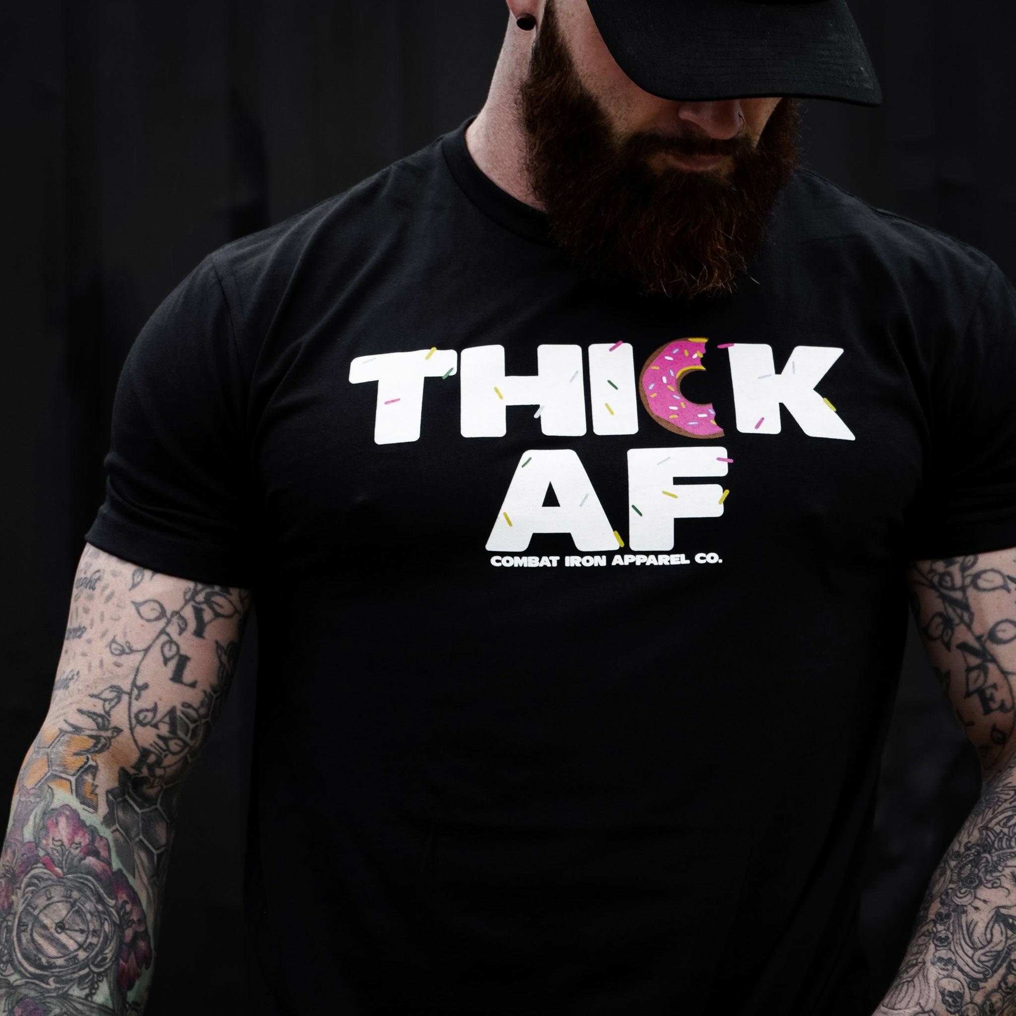 Thick Af Donut Edition Men's T-Shirt Hoodie, Sweatshirt | CoreVibeTees.com (Image 2)
