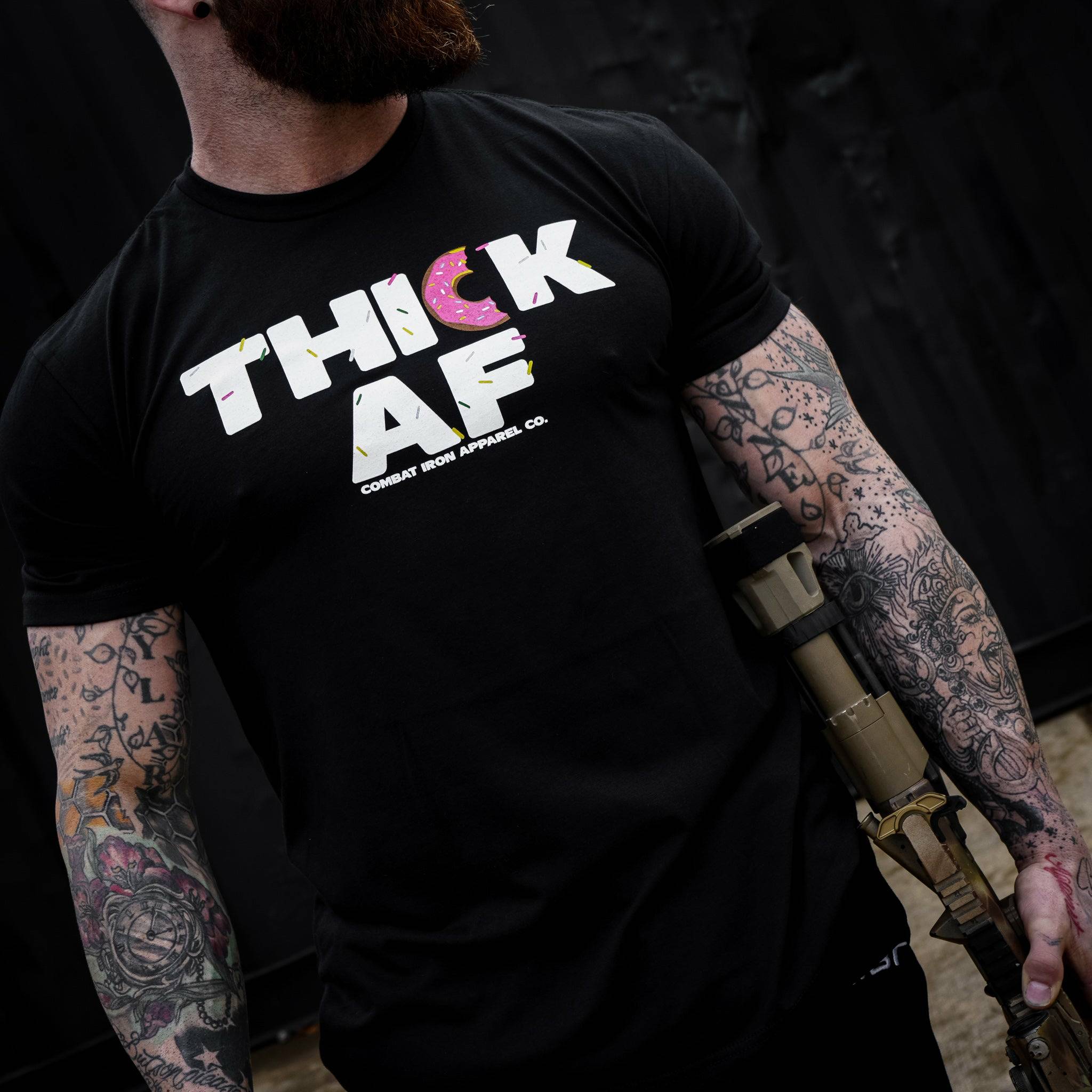 Thick Af Donut Edition Men's T-Shirt Hoodie, Sweatshirt | CoreVibeTees.com (Image 4)