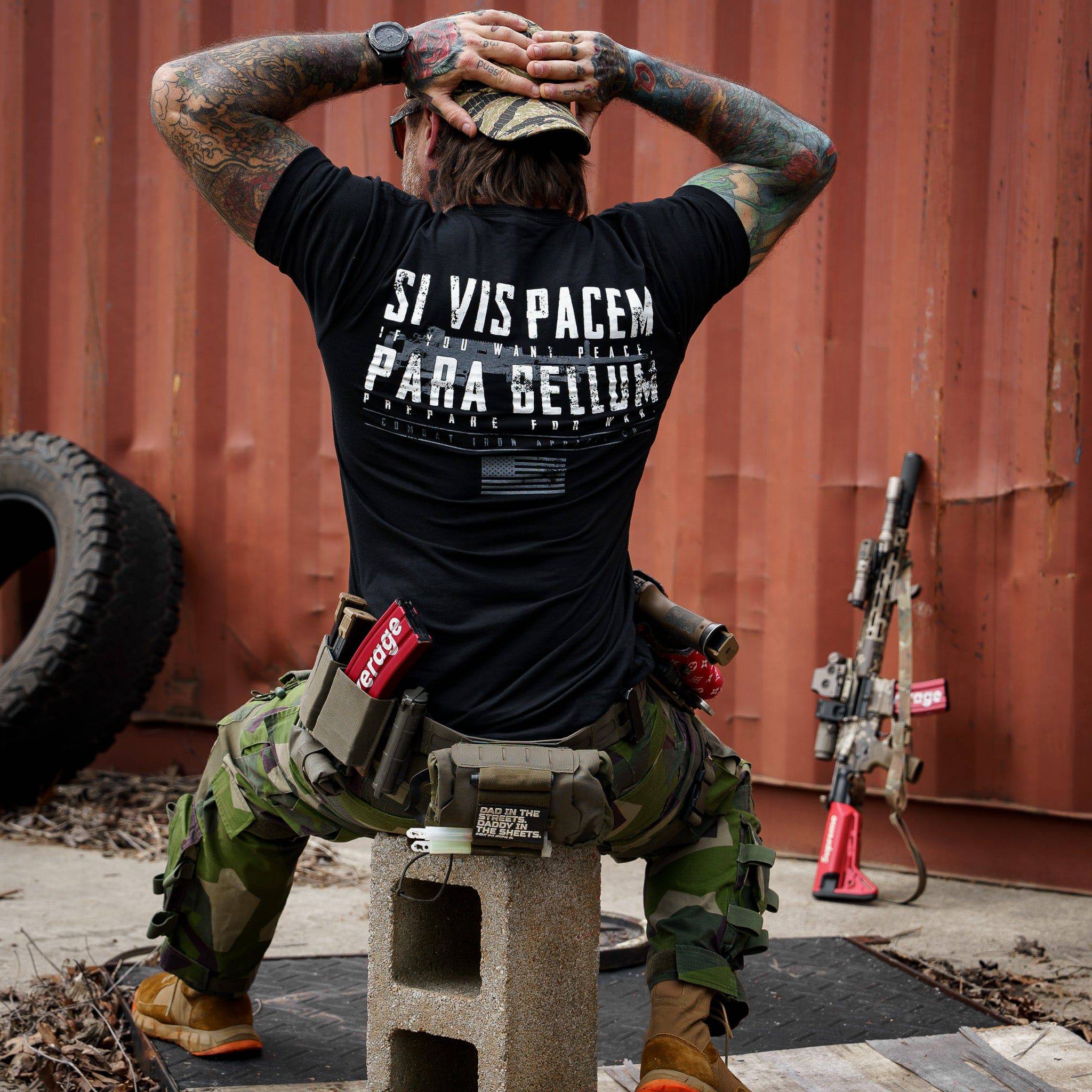 If You Want Peace Prepare For War. | SI VIS PACEM PARA BELLUM Men's T-Shirt Hoodie, Sweatshirt | CoreVibeTees.com (Image 4)