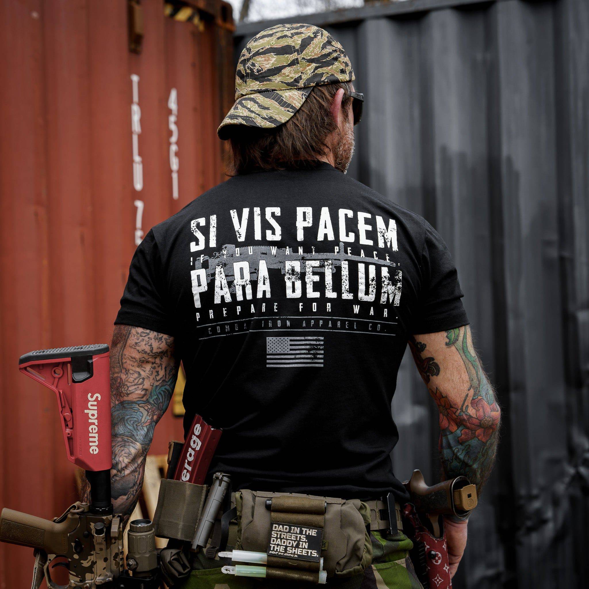 If You Want Peace Prepare For War. | SI VIS PACEM PARA BELLUM Men's T-Shirt Hoodie, Sweatshirt | CoreVibeTees.com (Image 2)