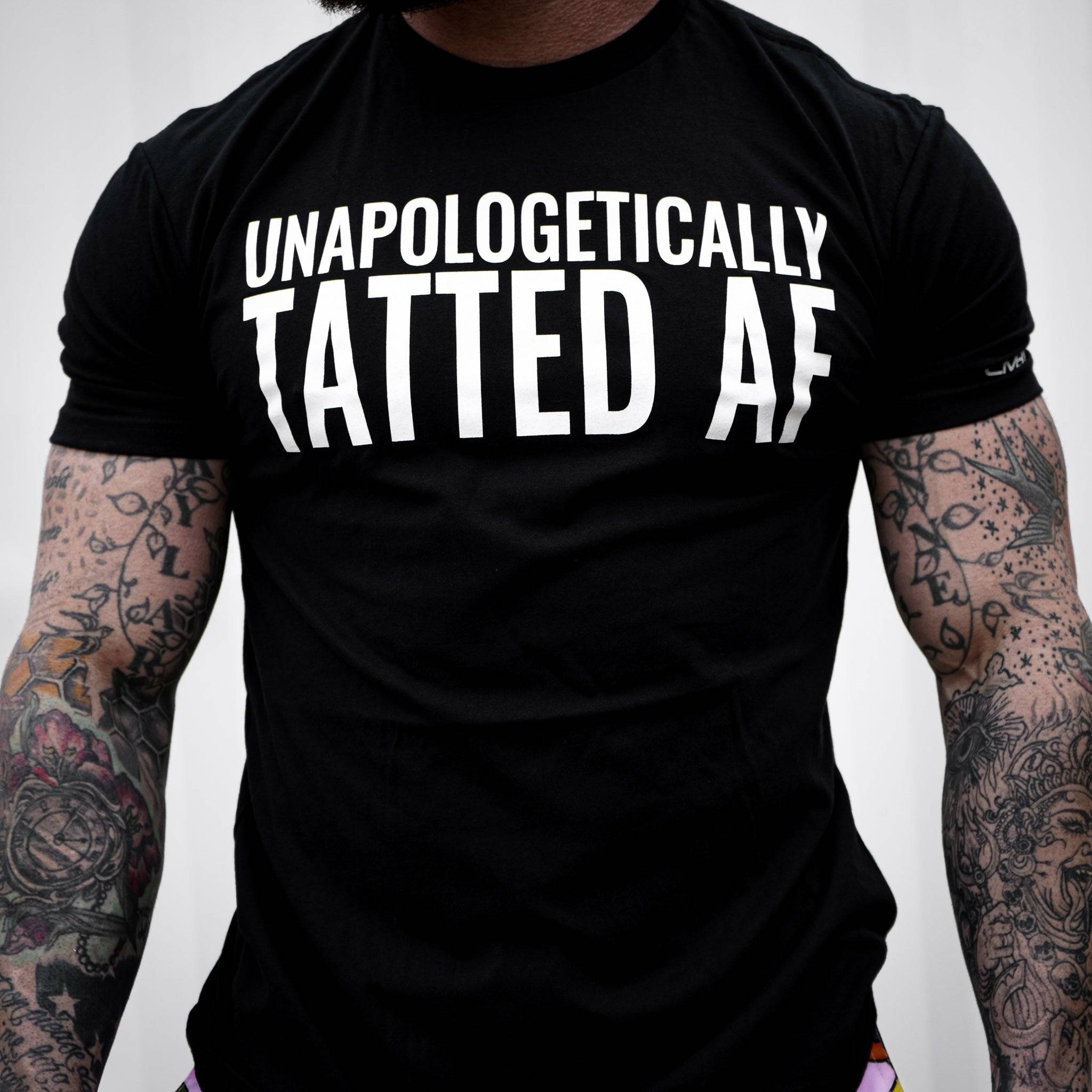 Unapologetically Tatted AF Men's T-shirt Hoodie, Sweatshirt | CoreVibeTees.com (Image 2)
