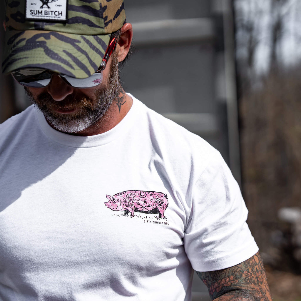 I Might Be Ugly but My Tattoos Ain't Pig Men's T-Shirt Hoodie, Sweatshirt | CoreVibeTees.com (Image 3)