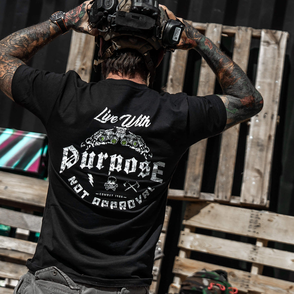 Live With Purpose. Not Approval Men's T-Shirt Hoodie, Sweatshirt | CoreVibeTees.com (Image 3)