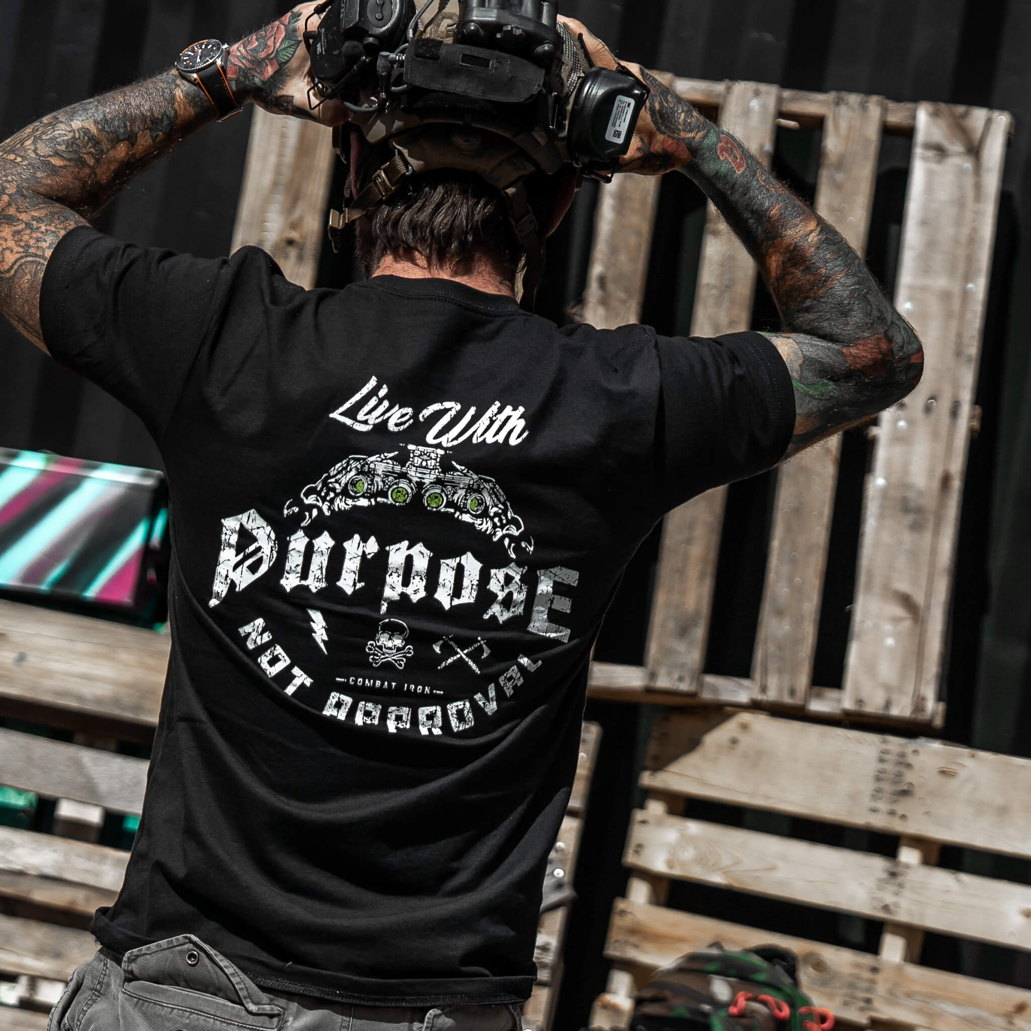 Live With Purpose. Not Approval Men's T-Shirt Hoodie, Sweatshirt | CoreVibeTees.com (Image 3)