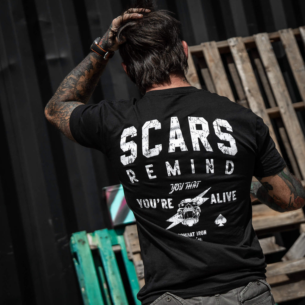 Scars Remind You That You're Alive Men's T-Shirt Hoodie, Sweatshirt | CoreVibeTees.com (Image 4)