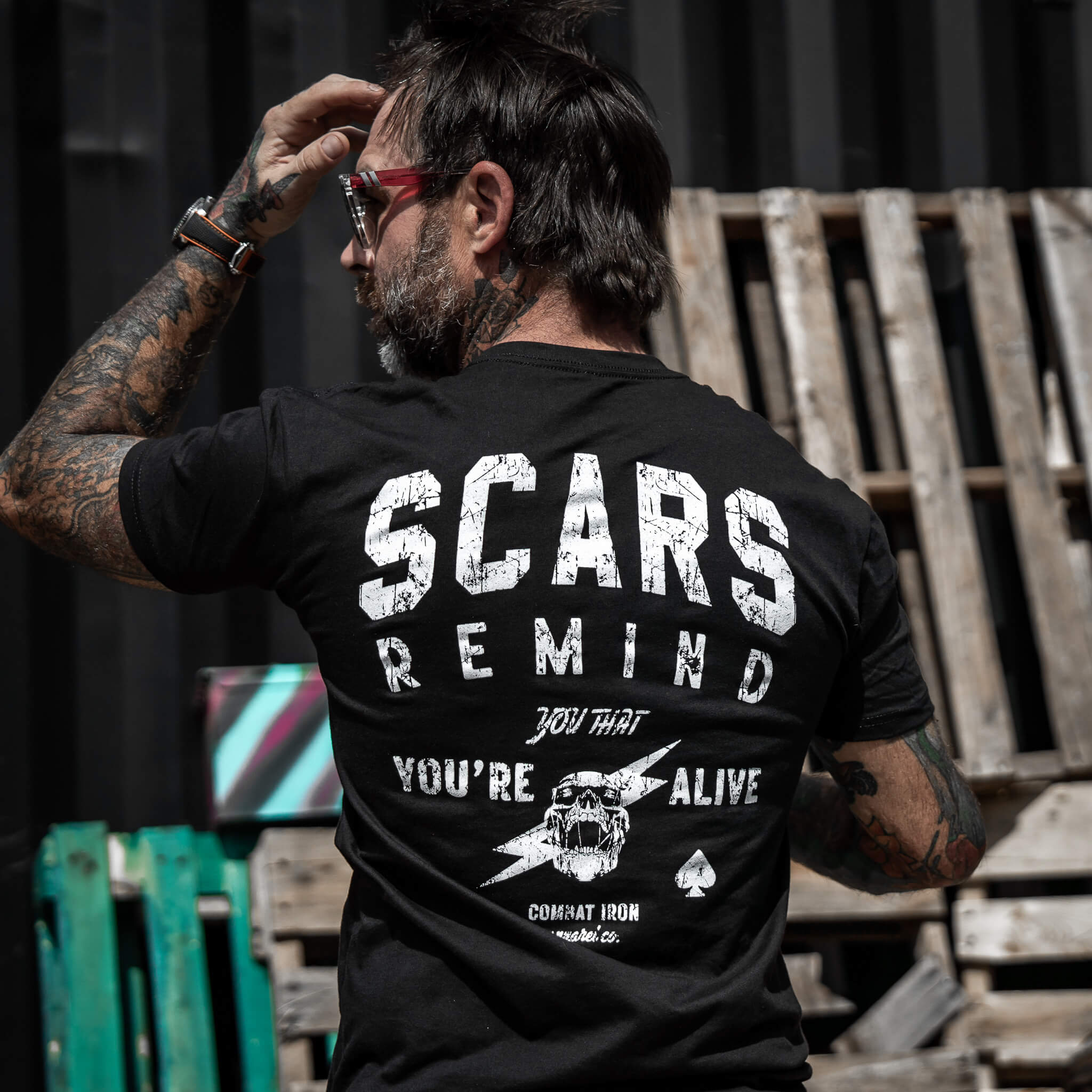 Scars Remind You That You're Alive Men's T-Shirt Hoodie, Sweatshirt | CoreVibeTees.com (Image 2)