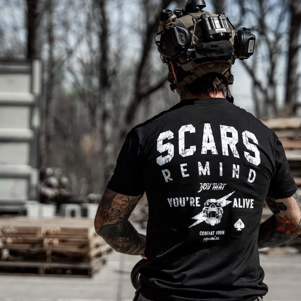 Scars Remind You That You're Alive Men's T-Shirt Hoodie, Sweatshirt | CoreVibeTees.com (Image 3)
