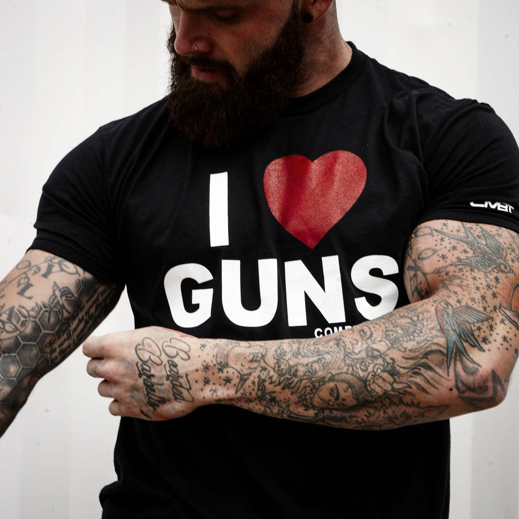 I Love Gun's Men's T-Shirt Hoodie, Sweatshirt | CoreVibeTees.com (Image 4)