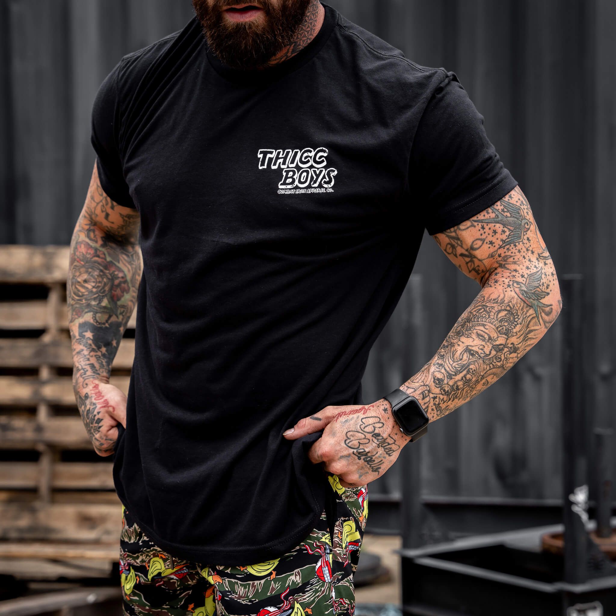 Thicc Boys Workout Club Men's T-Shirt Hoodie, Sweatshirt | CoreVibeTees.com (Image 3)