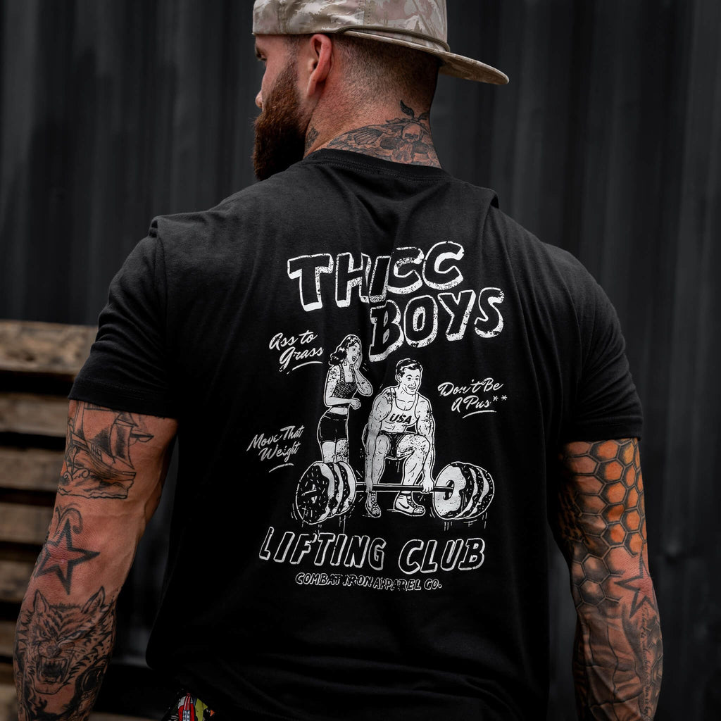 Thicc Boys Workout Club Men's T-Shirt Hoodie, Sweatshirt | CoreVibeTees.com (Image 2)
