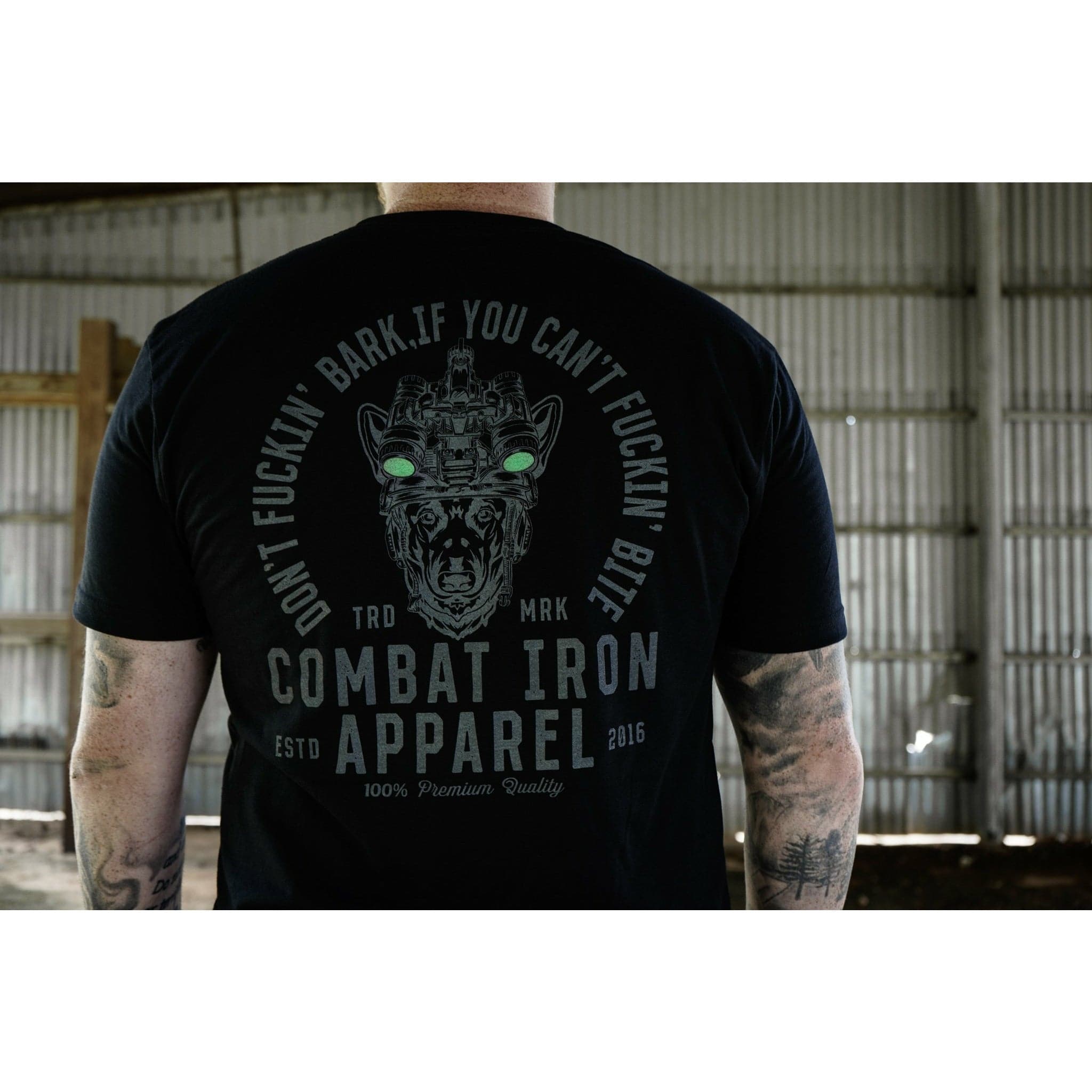 Don't Fuckin' Bark If You Can't Fuckin' Bite Men's T-Shirt Hoodie, Sweatshirt | CoreVibeTees.com (Image 3)