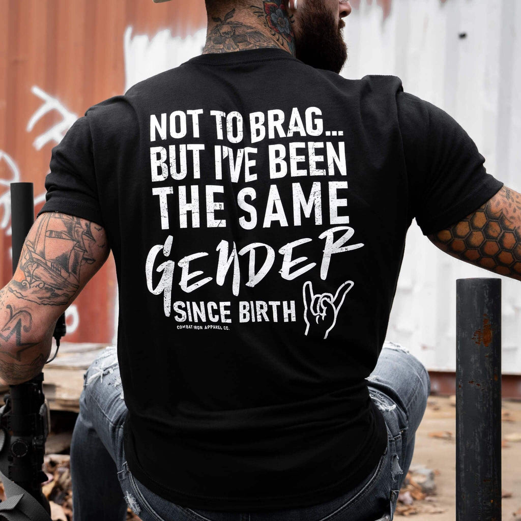 Same Gender Since Birth Men's T-Shirt Hoodie, Sweatshirt | CoreVibeTees.com (Image 4)