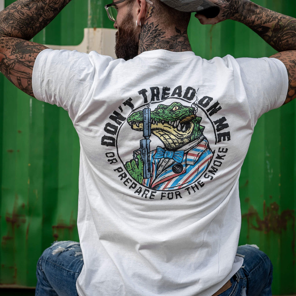 Don't Tread On Me Or Prepare For The Smoke Men's T-Shirt Hoodie, Sweatshirt | CoreVibeTees.com (Image 3)