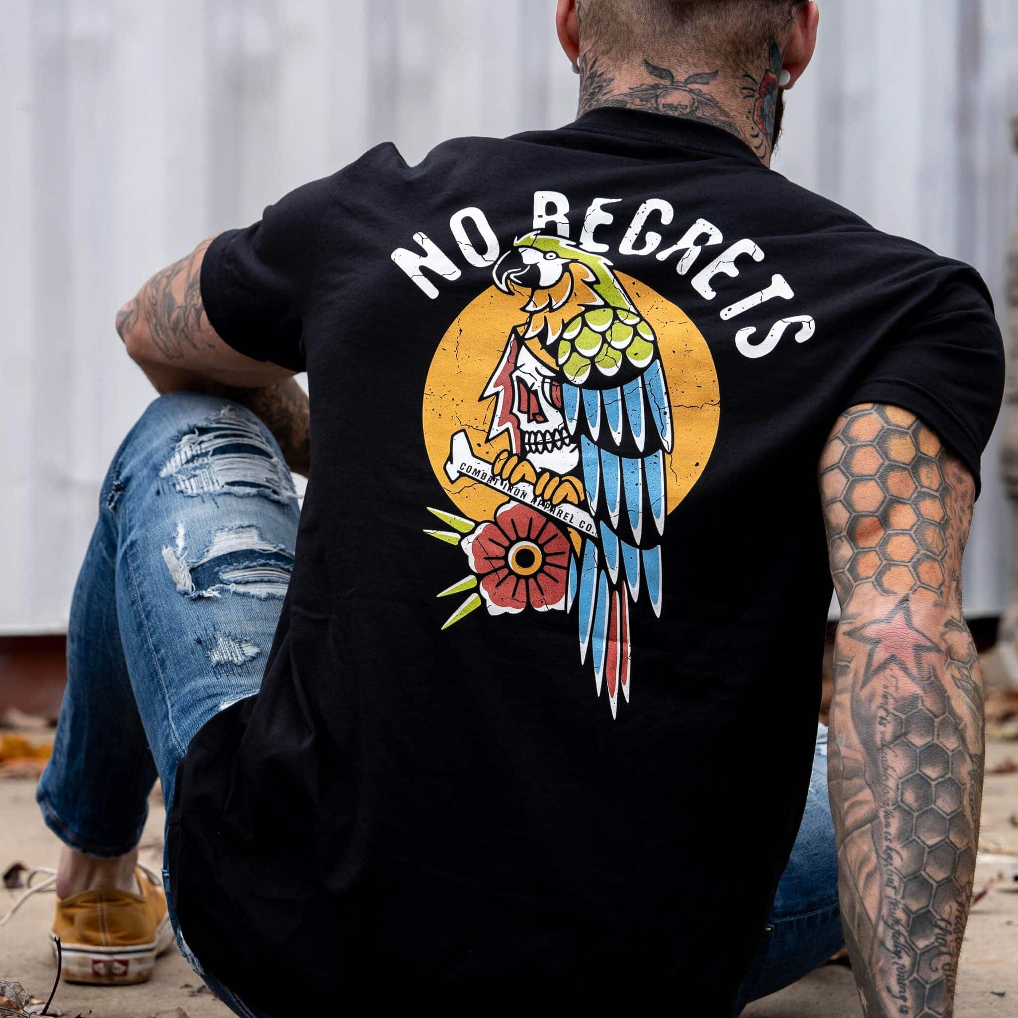 No Regrets Pirate Men's T-Shirt Hoodie, Sweatshirt | CoreVibeTees.com (Image 5)