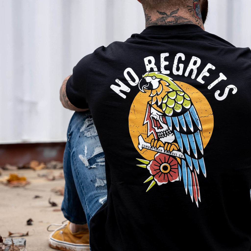 No Regrets Pirate Men's T-Shirt Hoodie, Sweatshirt | CoreVibeTees.com (Image 3)