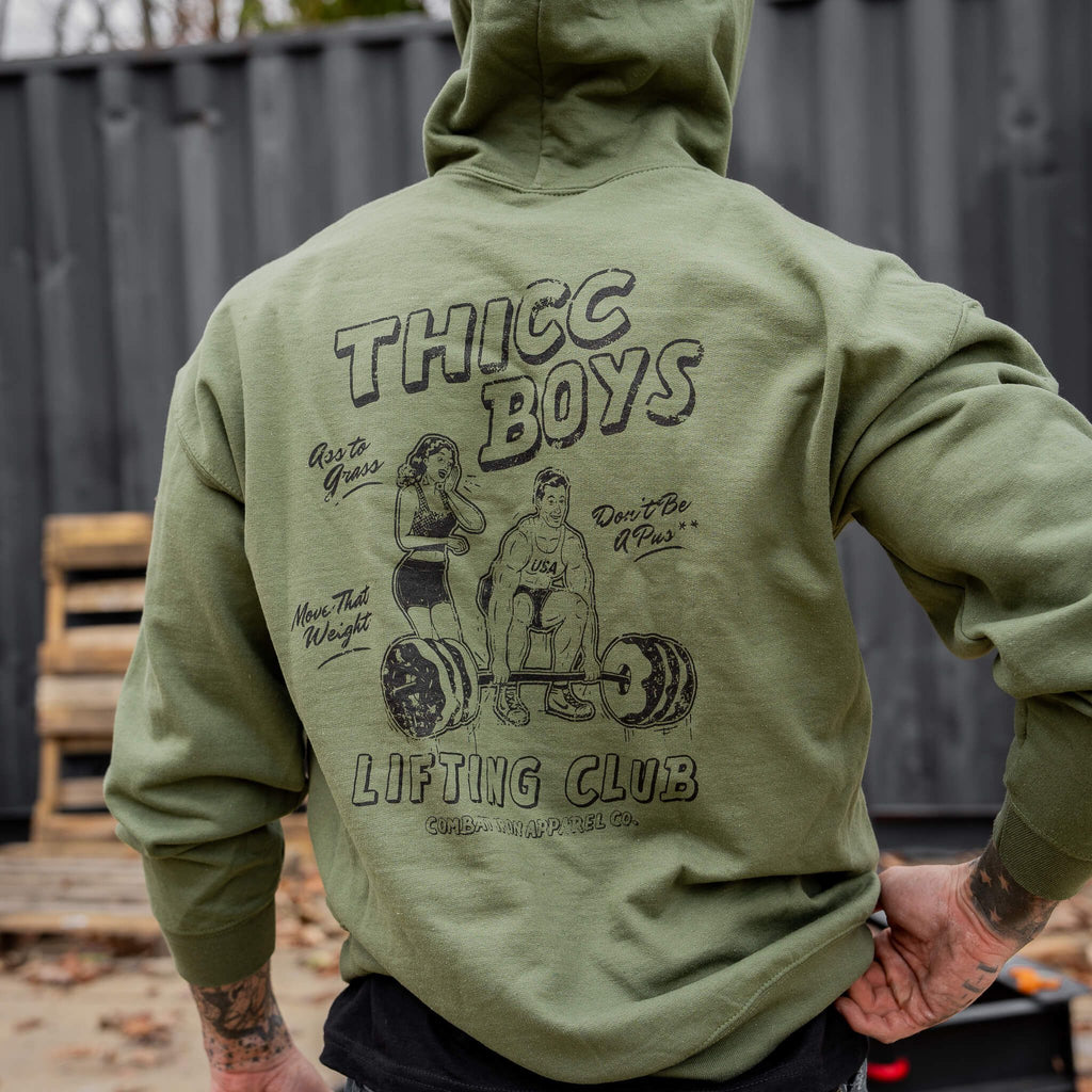 Thicc Boys Lifting Club Men's Hoodie T-Shirts, Sweatshirt | CoreVibeTees.com (Image 4)