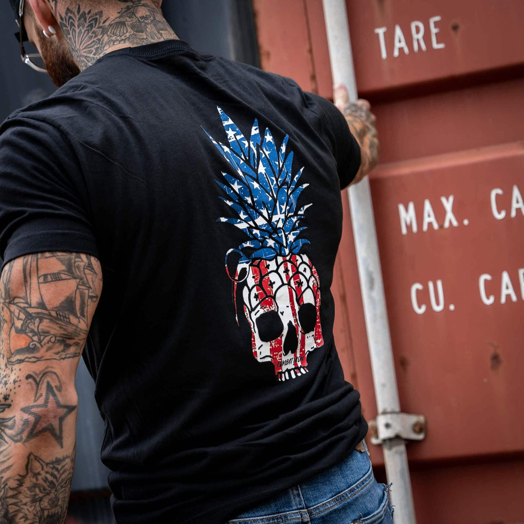 American Flag USA Pineapple Grenade Men's T-Shirt Hoodie, Sweatshirt | CoreVibeTees.com (Image 5)