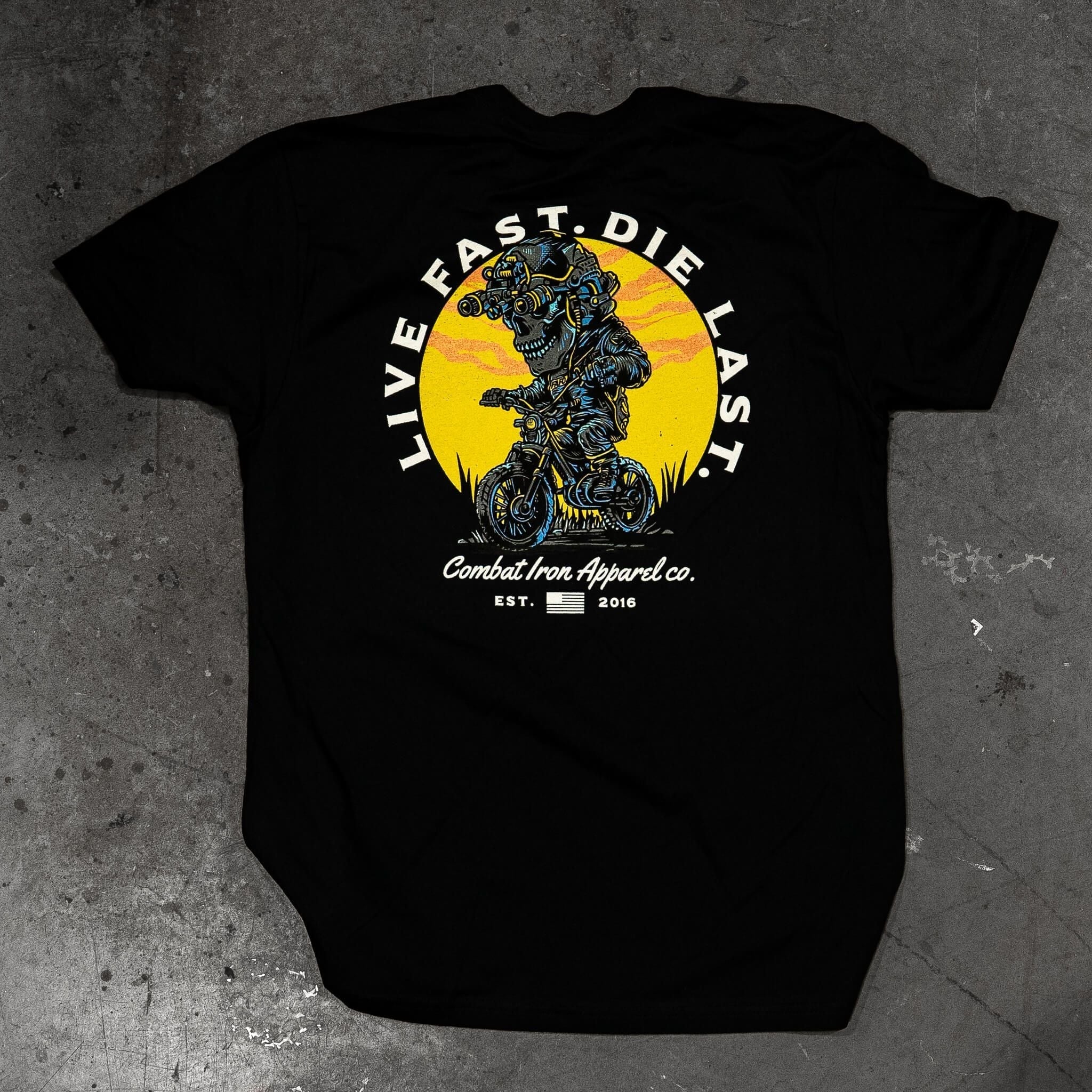 Live Fast. Die Last. Men's T-Shirt Hoodie, Sweatshirt | CoreVibeTees.com (Image 2)