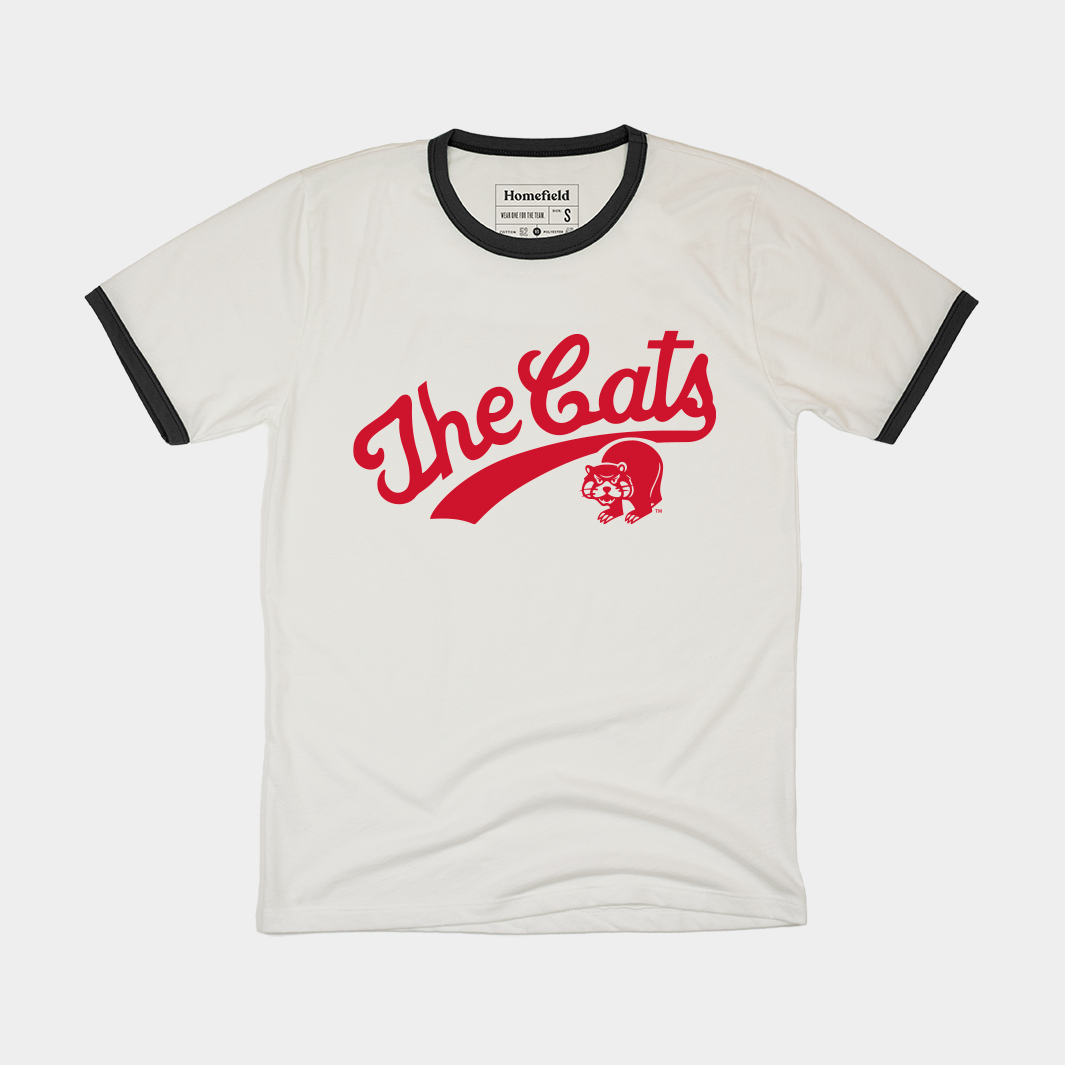 Cincinnati Basketball "The Cats" Ringer Tee Hoodie, Sweatshirt | CoreVibeTees.com (Image 1)