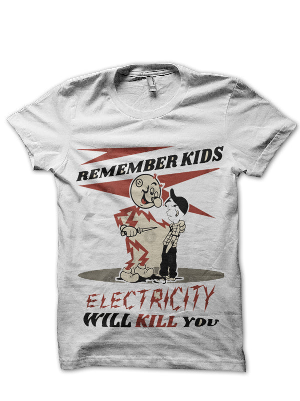 Electricity will kill you CIPS Vintage Ad T-Shirt Hoodie, Sweatshirt | CoreVibeTees.com