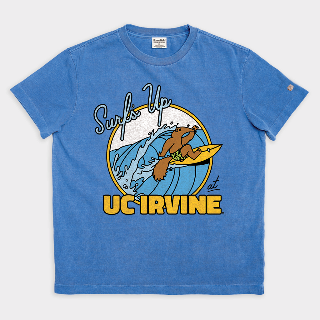UC Irvine Surfing Anteater Vintage Heavyweight Tee Hoodie, Sweatshirt | CoreVibeTees.com (Image 1)