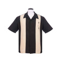 Three Star Panel Black Bowling Shirt by Steady Clothing Hoodie, Sweatshirt | CoreVibeTees.com (Image 1)
