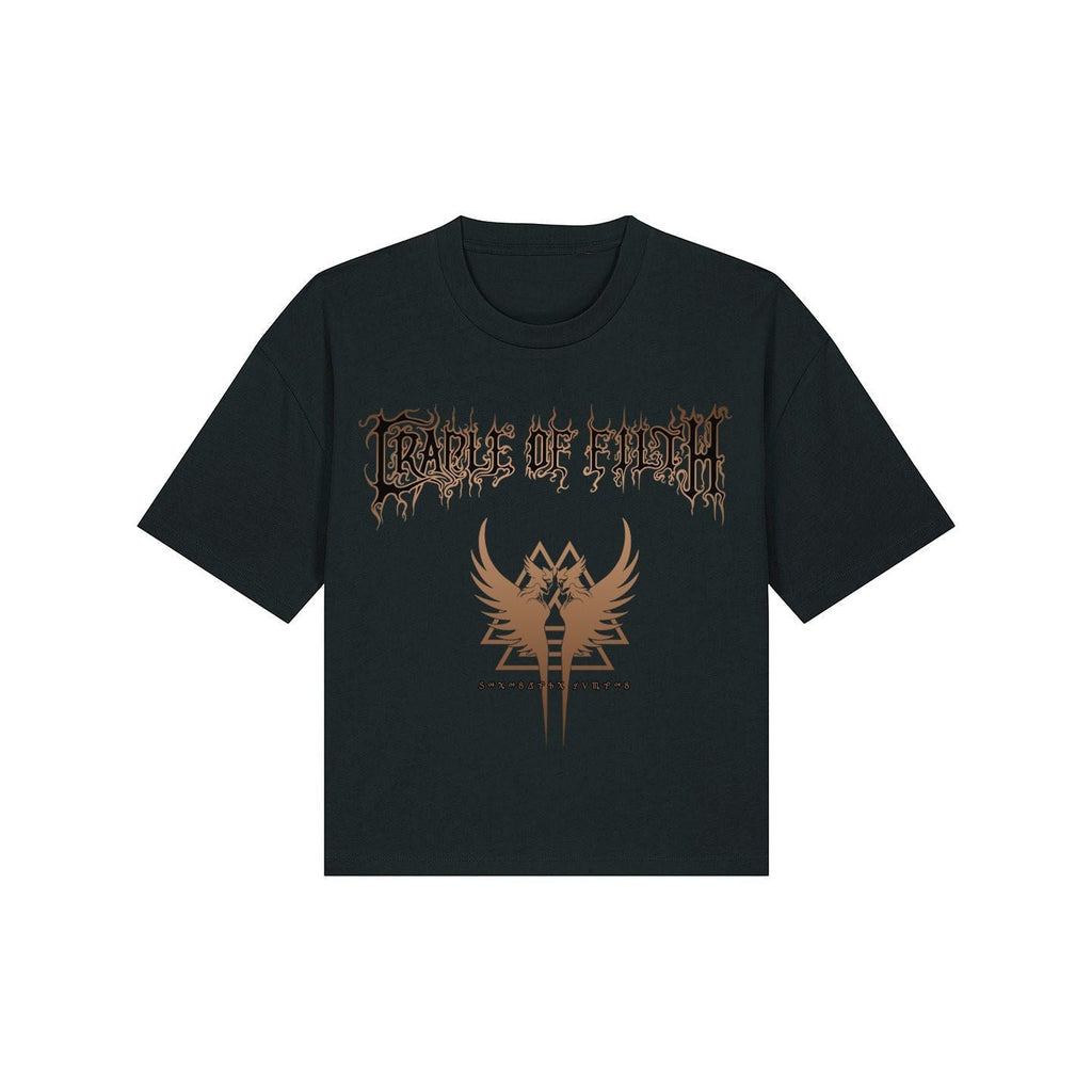Cradle Of Filth - Valkyrie Sigil ladies crop tee Hoodie, Sweatshirt | CoreVibeTees.com (Image 2)