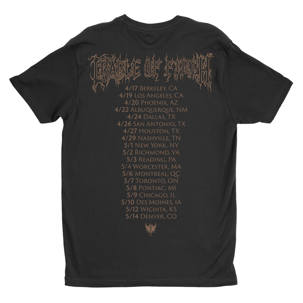Cradle Of Filth - The Screaming Of The Valkyries 2025 Tour t-shirt Hoodie, Sweatshirt | CoreVibeTees.com (Image 3)