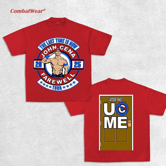 COMBATWEAR RED JOHN CENA FAREWELL TOUR TEE, Wrestling Tee, Wrestling Graphic Tee, Wrestler Shirt, Sports Shirt, Vintage Wresting Shirt, Wrestling Gift
