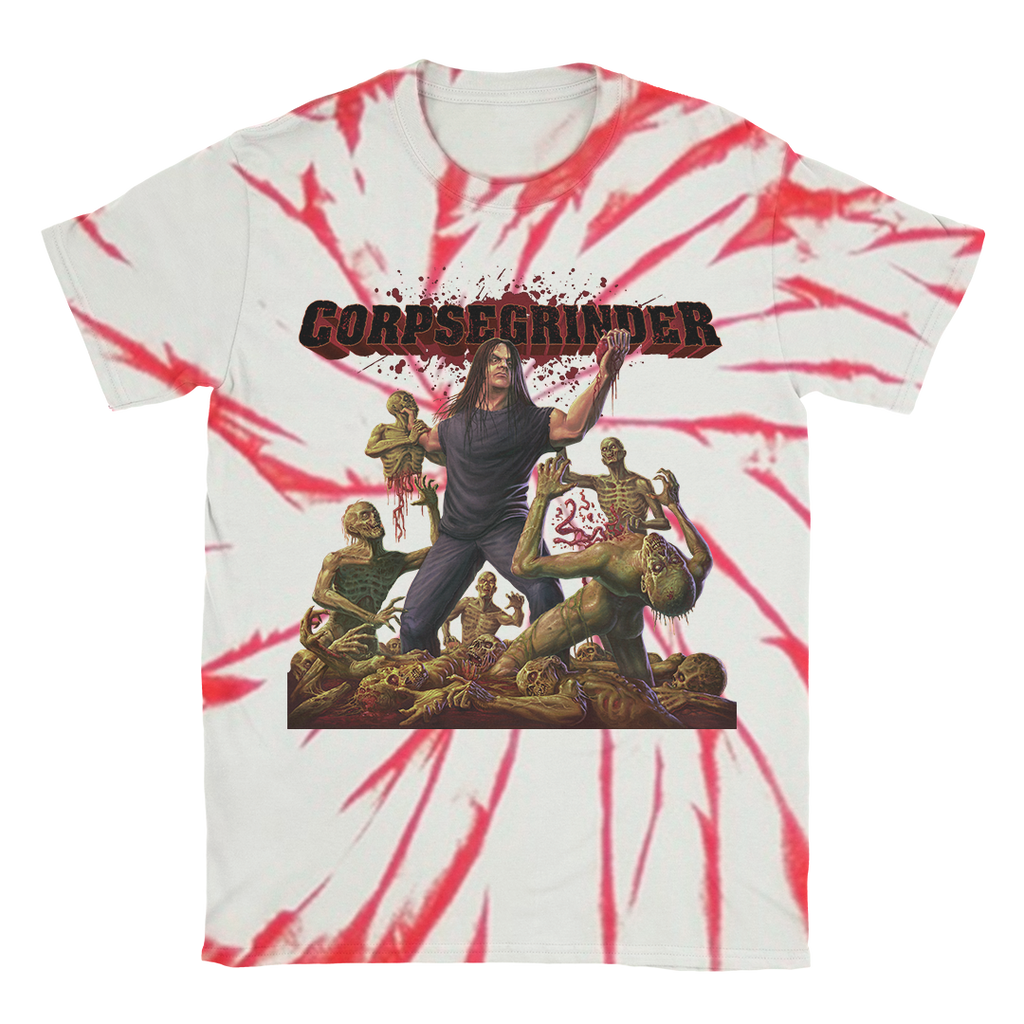 Album Art Dyed T-Shirt (Red Swirl) Hoodie, Sweatshirt | CoreVibeTees.com (Image 1)