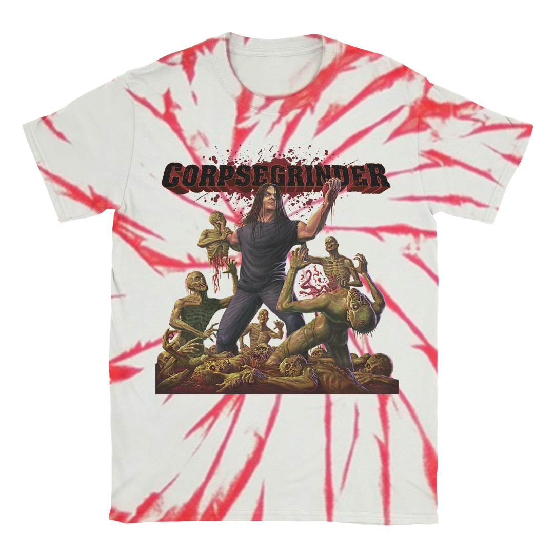 Album Art Dyed T-Shirt (Red Swirl) Hoodie, Sweatshirt | CoreVibeTees.com (Image 1)