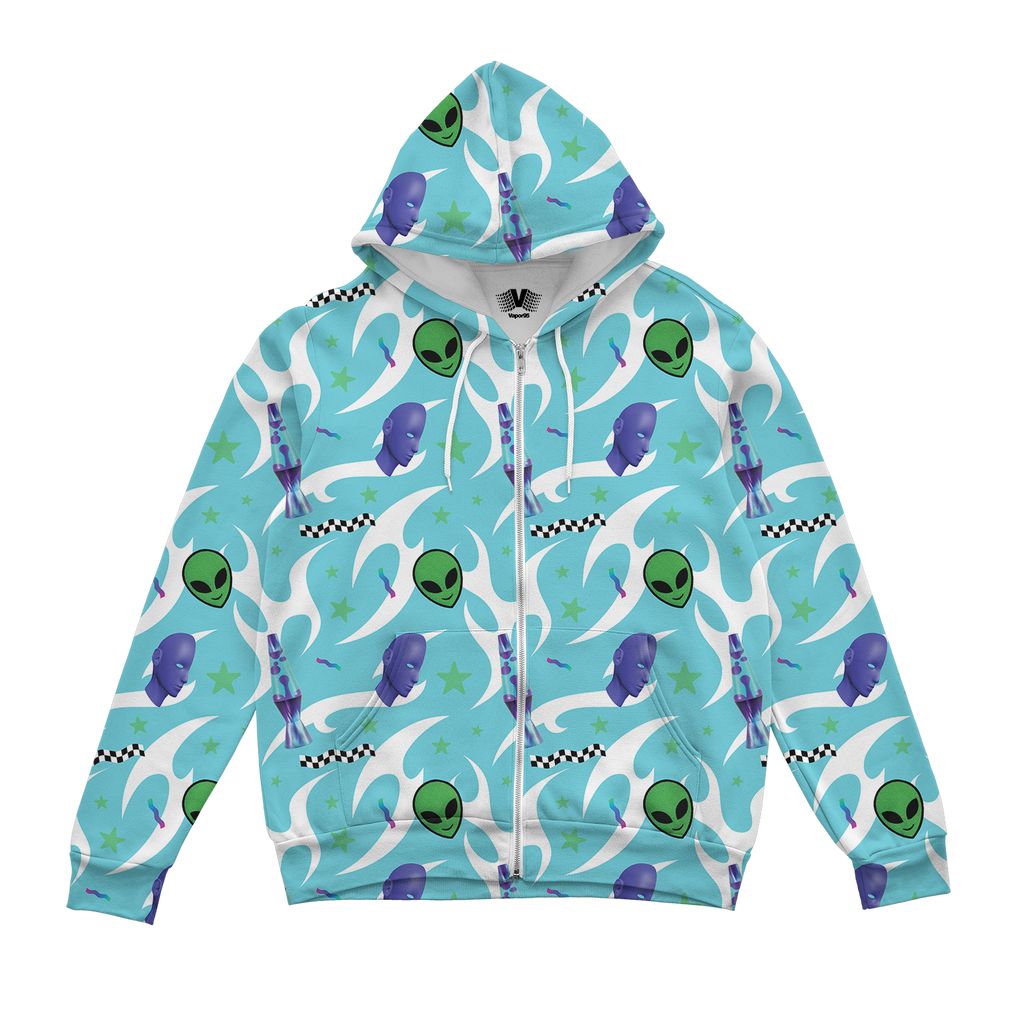 Cosmic Glow Zip Up Hoodie